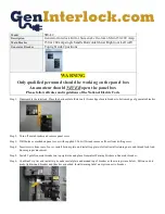 Preview for 1 page of GenInterlock SIE-L2 Instructions