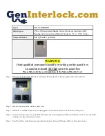 GenInterlock SIE-V2 MIRROR Instructions preview