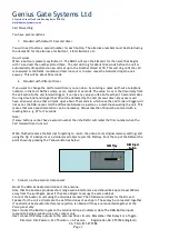 Preview for 3 page of Genius Gate Systems DMG1 6/6 Setup Instructions