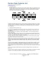 Preview for 2 page of Genius Gate Systems DMG1 66 Telecommander Setup Instructions