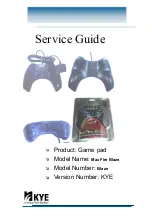 Genius KYE Systems Max Fire Blaze Service Manual preview