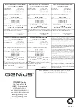 Предварительный просмотр 12 страницы Genius A10801 Instructions For Use Manual