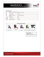 Preview for 2 page of Genius AGAMAPAD 9X12 Datasheet