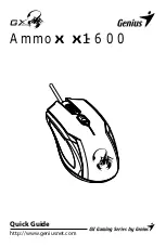 Предварительный просмотр 1 страницы Genius Ammox x1-600 Quick Manual