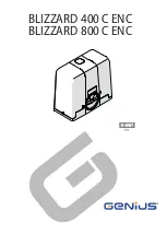 Genius BLIZZARD 400 C ENC Instruction Manual preview