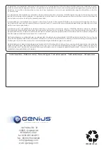 Preview for 14 page of Genius COMPAS 24 Manual For The Installer