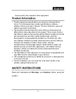 Preview for 2 page of Genius DV1110 Manual