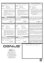 Preview for 7 page of Genius E-volution 01 Manual