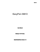 Предварительный просмотр 1 страницы Genius EasyPen M610 User Manual