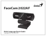 Предварительный просмотр 1 страницы Genius FaceCam 2022AF Quick Manual