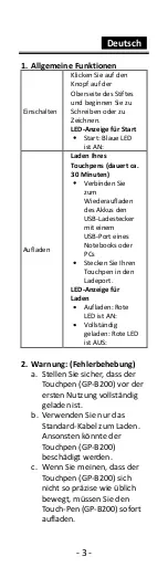 Предварительный просмотр 3 страницы Genius GP-B200 Manual