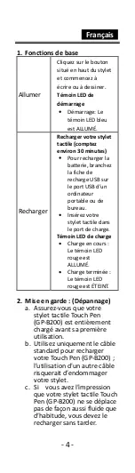 Предварительный просмотр 4 страницы Genius GP-B200 Manual