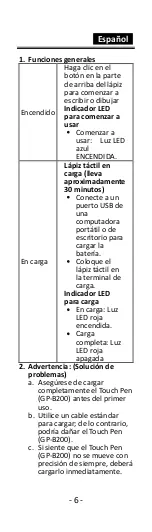 Предварительный просмотр 6 страницы Genius GP-B200 Manual