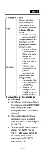 Предварительный просмотр 7 страницы Genius GP-B200 Manual