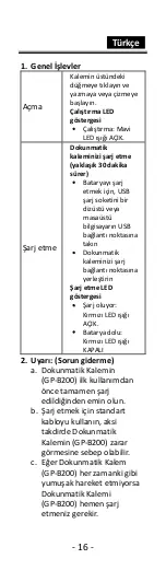 Preview for 16 page of Genius GP-B200 Manual