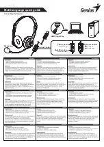 Preview for 1 page of Genius HS-230U Quick Manual