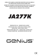 Genius JA277K Instructions For Use Manual preview