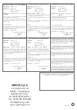 Preview for 7 page of Genius LYNX 03 Use And Installation Instructions