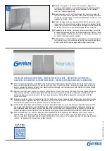 Preview for 4 page of Genius MAGNUM31 DOUBLE HORIZONTAL Installation Instructions