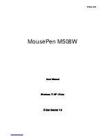 Предварительный просмотр 1 страницы Genius MOUSEPEN M508W - WINDOWS User Manual