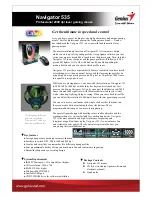 Preview for 1 page of Genius NAVIGATOR 535 Datasheet