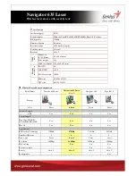 Preview for 2 page of Genius NAVIGATOR 635 LASER User Manual