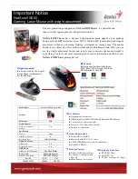 Preview for 1 page of Genius NETSCROLL G500 LASER Datasheet