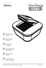 Preview for 1 page of Genius Nicer Dicer Chef Instruction Manual