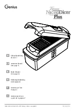 Preview for 1 page of Genius NicerDicer Plus Instruction Manual