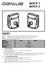 Genius Quick 1 Quick Start Manual preview