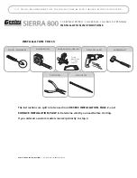 Предварительный просмотр 1 страницы Genius Sierra 800 Installation Instructions Manual