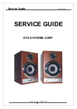 Preview for 1 page of Genius SP-HF1100X Service Manual