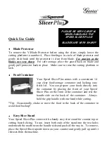 Preview for 1 page of Genius Speed Slicer Plus Quick Use Manual