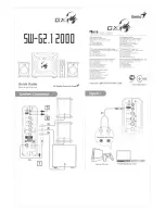 Предварительный просмотр 1 страницы Genius SW-G2.1 2000 Quick Manual