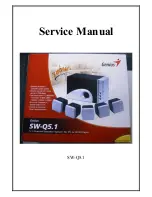 Preview for 1 page of Genius SW-Q5.1 Service Manual