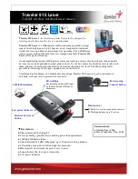 Genius TRAVELER 915 LASER Datasheet preview