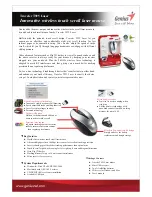 Предварительный просмотр 1 страницы Genius TRAVELER T925 LASER User Manual