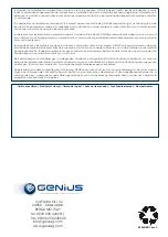 Preview for 28 page of Genius TRIGON 02 Manual For The Installer