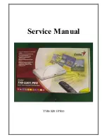 Предварительный просмотр 1 страницы Genius TVB-S201 PRO Service Manual