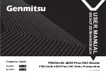 Предварительный просмотр 1 страницы Genmitsu PROVerXL 6050 Plus User Manual