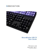 Предварительный просмотр 1 страницы Genovation MacroMaster KB170 User Manual