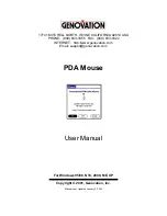 Genovation PDA Mouse User Manual preview