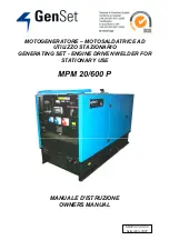 Предварительный просмотр 1 страницы GenSet MPM 20/600 P Owner'S Manual