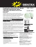 Gentex GN-503 SERIES Quick Start Manual preview