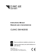 Preview for 1 page of GENTILIN Clinic SW-M2000 Instruction Manual