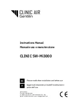 Предварительный просмотр 1 страницы GENTILIN CLINIC SW-Mi3000 Instruction Manual