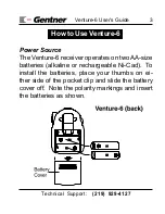 Gentner Venture-6 User Manual предпросмотр