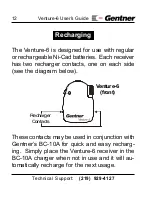 Предварительный просмотр 10 страницы Gentner Venture-6 User Manual