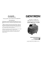 Preview for 1 page of GENTRON 2000W Digital Generator Owner'S Manual