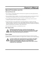 Preview for 8 page of GENTRON APG3301C Owner'S Manual